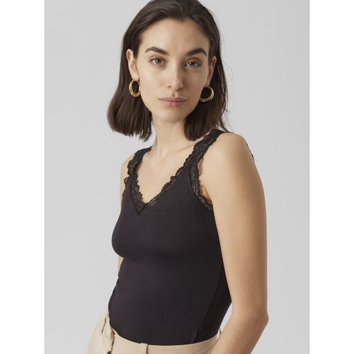 Top Spalline Larghe Con Pizzo Donna Taglie XS - vero moda - Modalova