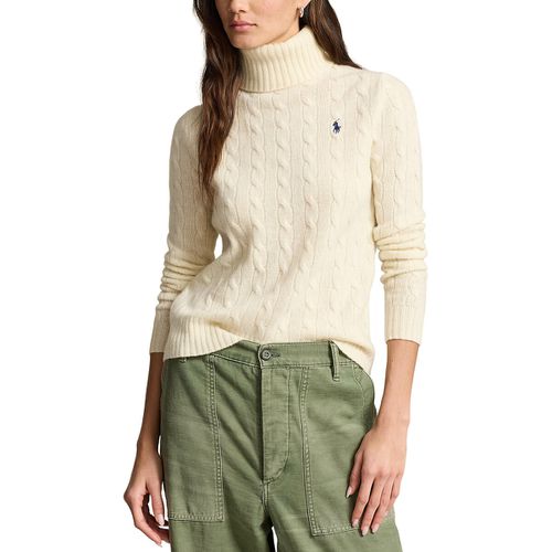 Maglione Collo A Dolcevita A Trecce Logo Al Petto Donna Taglie L - polo ralph lauren - Modalova