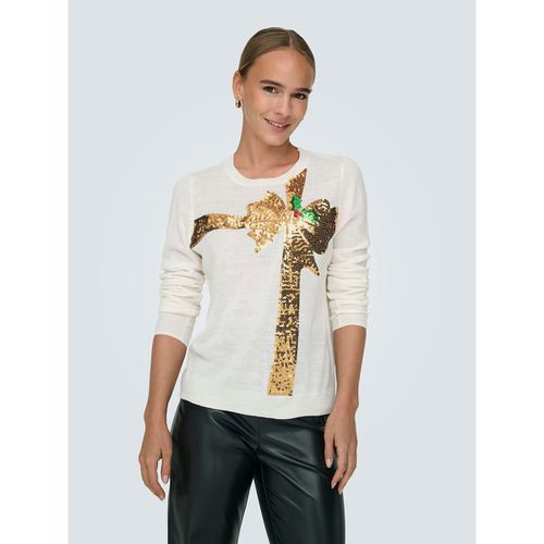 Maglione Natalizio Motivo In Paillettes Donna Taglie L - only - Modalova