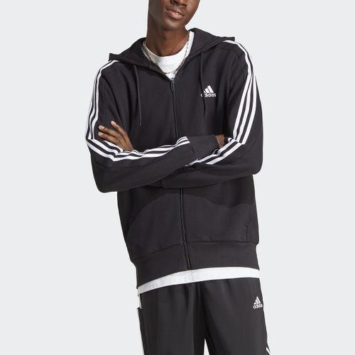 Giacca Con Cappuccio E Zip Essentials A 3 Bande Taglie XS - adidas sportswear - Modalova