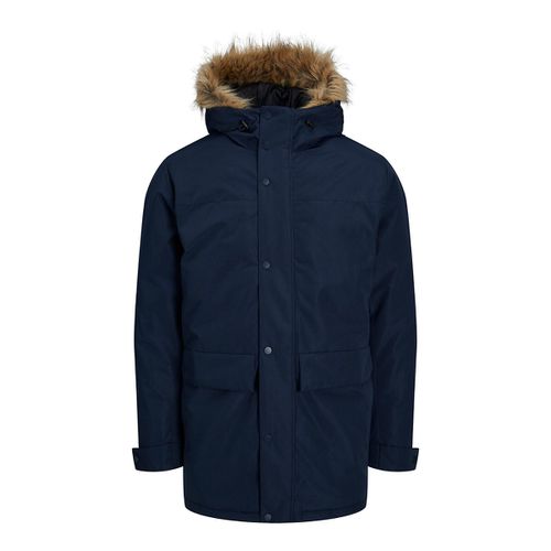 Parka Con Cappuccio Bordato Da Pelliccia Sintetica Jjchamp Uomo Taglie S - jack & jones - Modalova