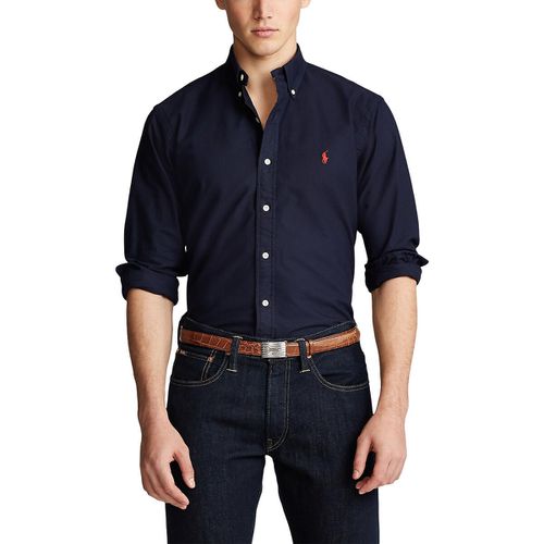 Camicia dritta custom fit Oxford - POLO RALPH LAUREN - Modalova