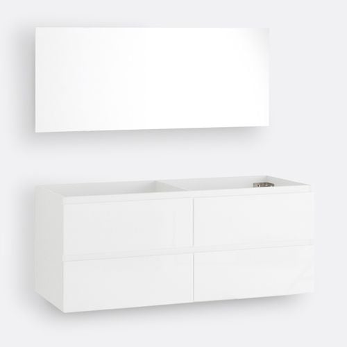 Mobile sotto lavabo sospeso + specchio L120cm, Pacci - SO'HOME - Modalova