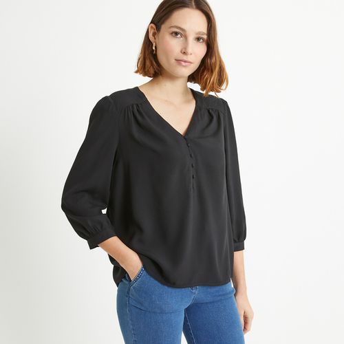 Blusa Con Scollo A V, Maniche A 3/4 Donna Taglie 36 (FR) - 40 (IT) - anne weyburn - Modalova