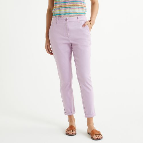 Pantaloni Dritti Chino, Sargia Stretch Donna Taglie 50 (FR) - 54 (IT) - anne weyburn - Modalova