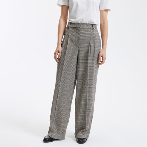 Pantaloni larghi, a quadri pied-de-poule - LA REDOUTE COLLECTIONS - Modalova