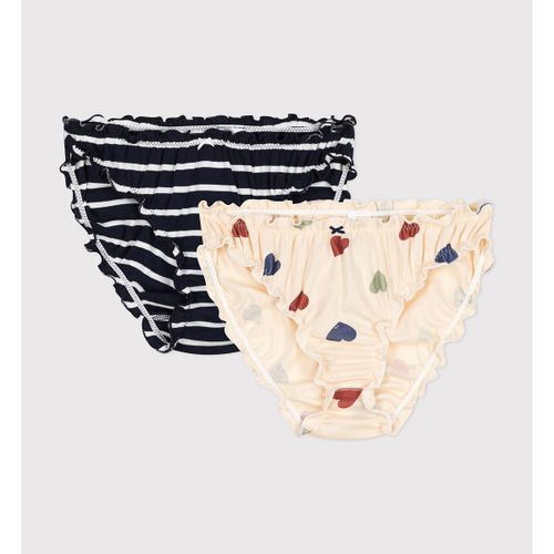 Confezione da 2 culotte froufrou in cotone - PETIT BATEAU - Modalova