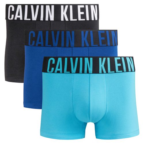 Confezione Da 3 Boxer Lunghi Tinta Unita Nero Uomo Taglie M - calvin klein underwear - Modalova