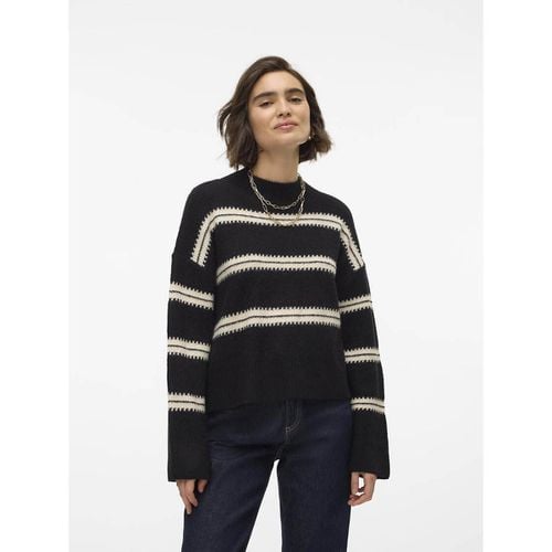 Maglione A Collo Alto A Righe Donna Taglie XS - vero moda - Modalova