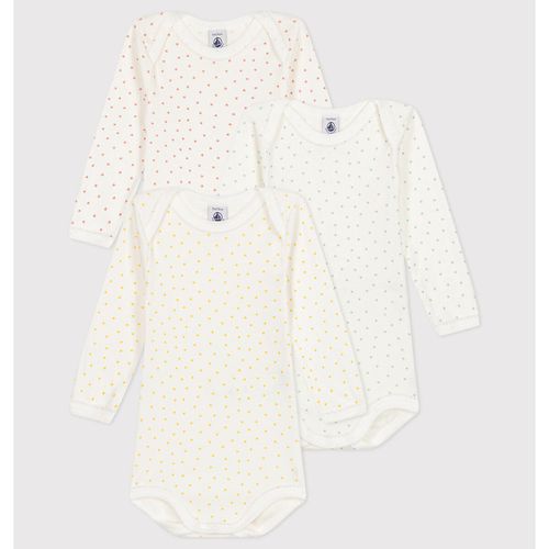 Confezione Da 3 Body Maniche Lunghe Taglie 3 mesi - 60 cm - petit bateau - Modalova