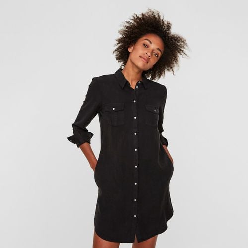 Abito camicia bottoni a pressione - VERO MODA - Modalova