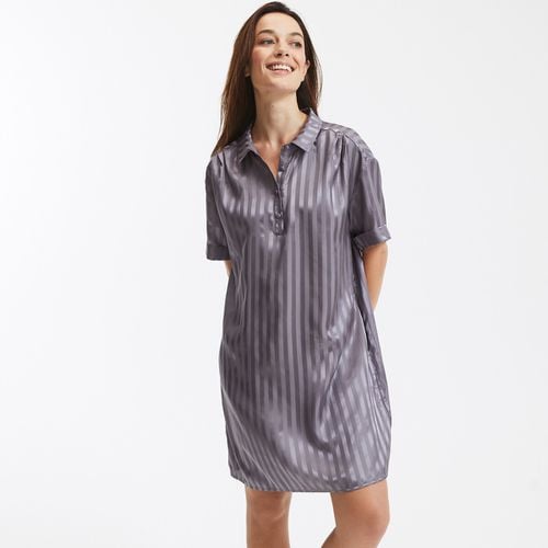 Camicia da notte in satin, maniche corte - LA REDOUTE COLLECTIONS - Modalova