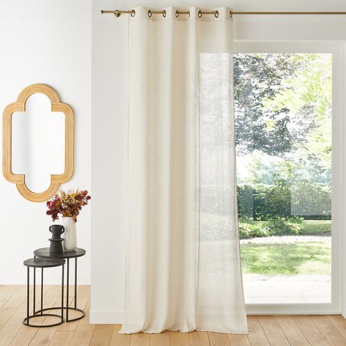 Tenda Con Occhielli, Poliestere E Lino, Aron Taglie 180 x 135 cm - la redoute interieurs - Modalova