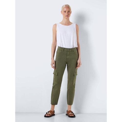 Pantaloni Cargo, Vita Alta Donna Taglie W26 L32 (US) - 40 (IT) - noisy may - Modalova