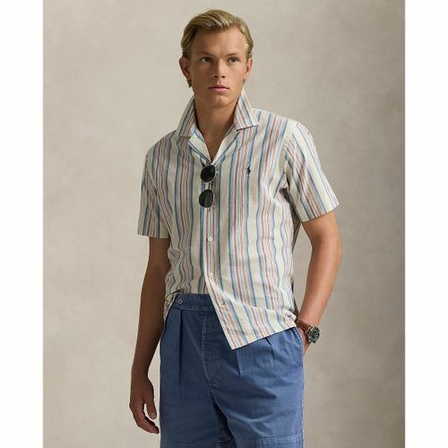 Camicia A Mani Corte A Righe In Chambray Uomo Taglie M - polo ralph lauren - Modalova