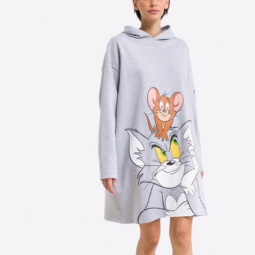 Felpa Morbida Lunga Con Cappuccio Tom & Jerry Donna Taglie S - tom&jerry - Modalova