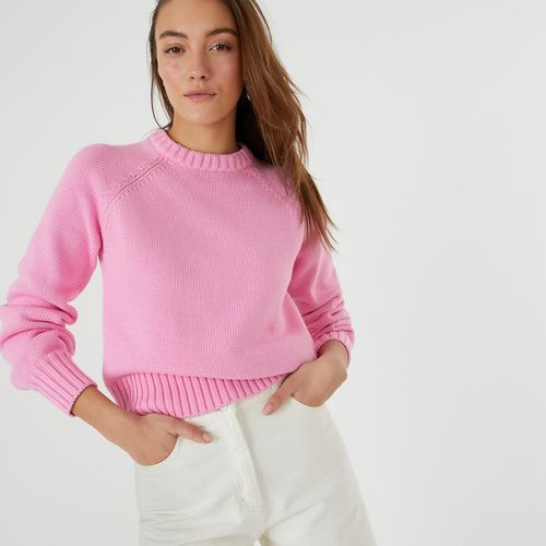 Maglione Girocollo In Maglia Grossa Donna Taglie XL - la redoute collections - Modalova