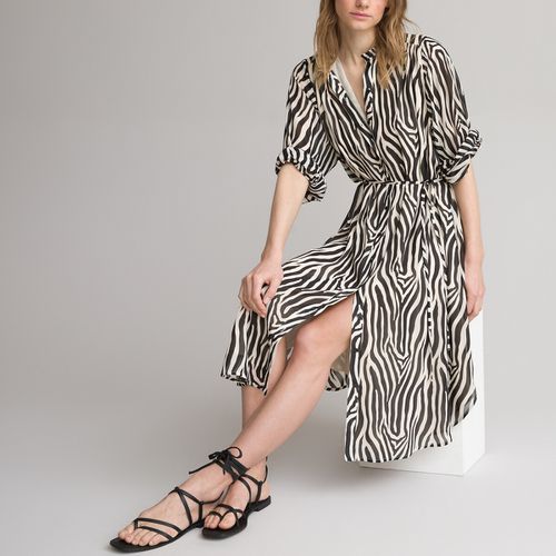 Abito lungo a collo alto, motivo animalier - LA REDOUTE COLLECTIONS - Modalova