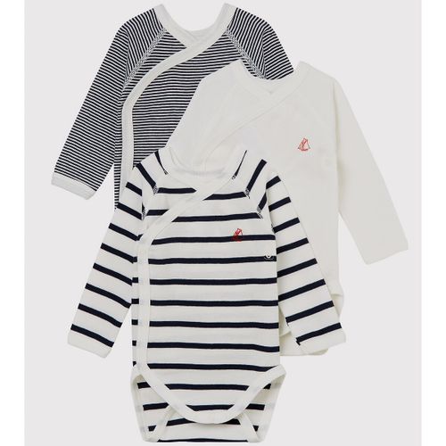 Confezione Da 3 Body Con Apertura Laterale 1-6 Mesi Taglie 1 mese - 54 cm - petit bateau - Modalova