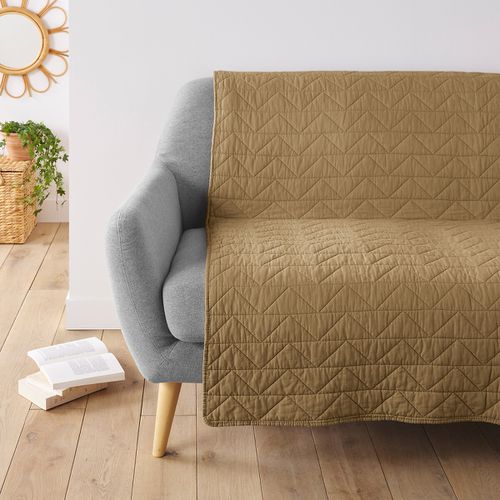 Trapunta Cotone, Zig Zag Scenario Taglie 150 x 150 cm - la redoute interieurs - Modalova