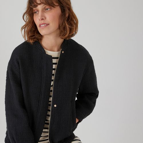 Bomber con cerniera, in tessuto bouclé - LA REDOUTE COLLECTIONS - Modalova