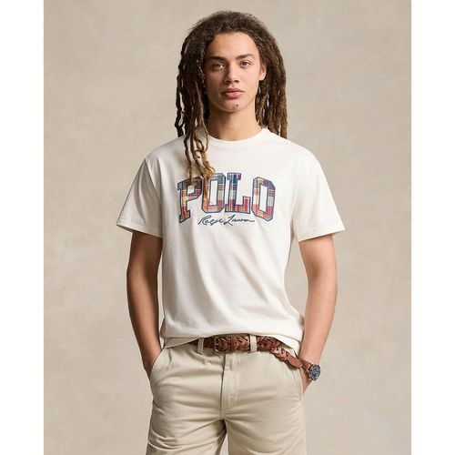 T-shirt dritta in jersey con logo - POLO RALPH LAUREN - Modalova