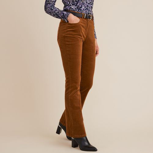 Pantaloni In Velluto, Forma Bootcut Donna Taglie 36 (FR) - 40 (IT) - anne weyburn - Modalova