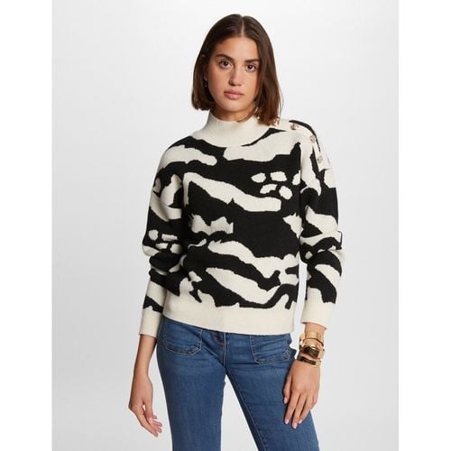 Maglione collo alto in maglia fine - MORGAN - Modalova