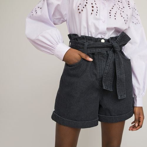 Shorts Paper Bag In Denim Donna Taglie 52 (FR) - 56 (IT) - la redoute collections - Modalova