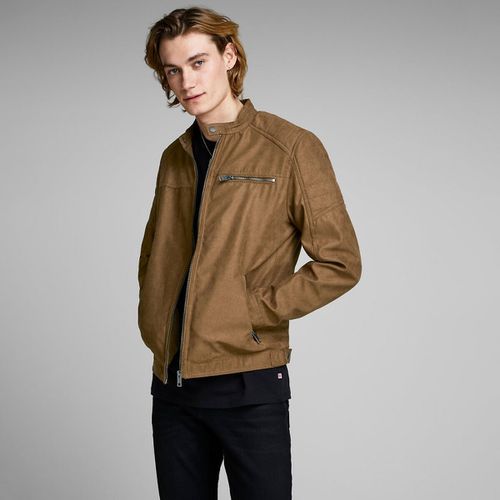 Giubbotto biker Jcorocky - JACK & JONES - Modalova