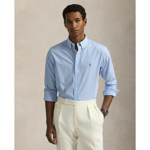 Camicia a righe slim-fit in popeline stretch - POLO RALPH LAUREN - Modalova