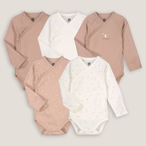 Confezione Da 5 Body A Maniche Lunghe Taglie 1 mese - 54 cm - la redoute collections - Modalova