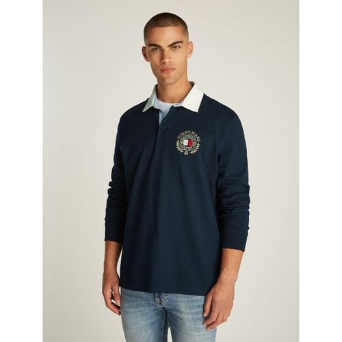 Polo da rugby con logo - TOMMY JEANS - Modalova