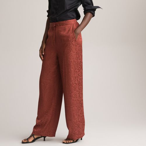 Pantaloni A Gamba Larga In Jacquard A Vita Alta Donna Taglie 36 (FR) - 40 (IT) - la redoute collections - Modalova