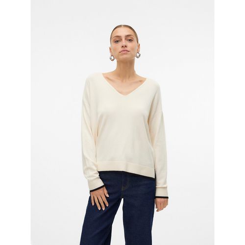 Maglione in maglia fine, scollo a V - VERO MODA - Modalova