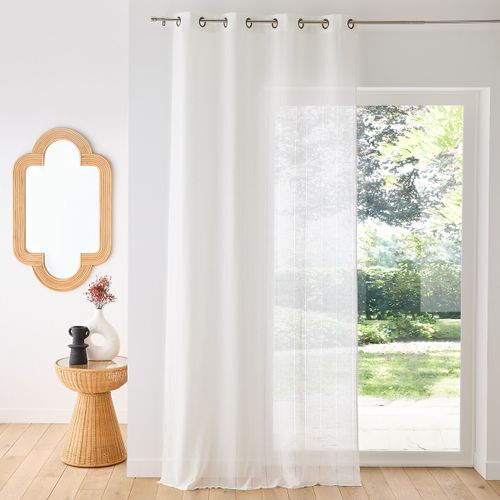 Tenda Con Occhielli, Poliestere E Lino, Mercy Taglie 280 x 140 cm - la redoute interieurs - Modalova