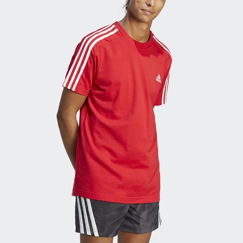 T-shirt Con 3 Bande Essentials Uomo Taglie 3XL - adidas sportswear - Modalova