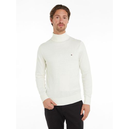 Pull Dolcevita In Cotone Pima E Cachemire Uomo Taglie L - tommy hilfiger - Modalova