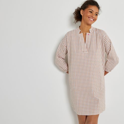 Camicia da notte, stampa vichy - LA REDOUTE COLLECTIONS - Modalova