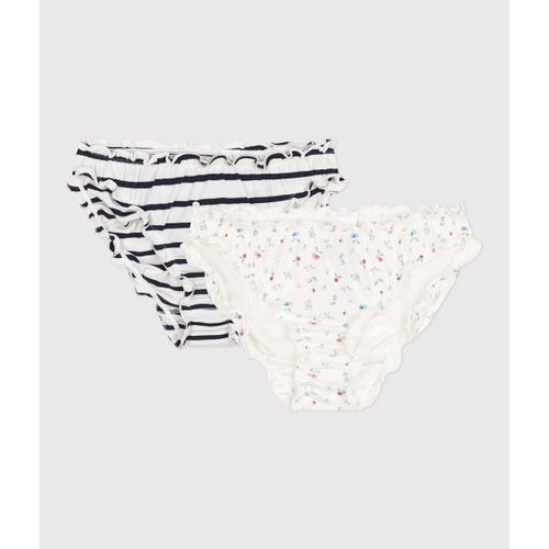 Confezione da 2 culotte froufrou in cotone - PETIT BATEAU - Modalova