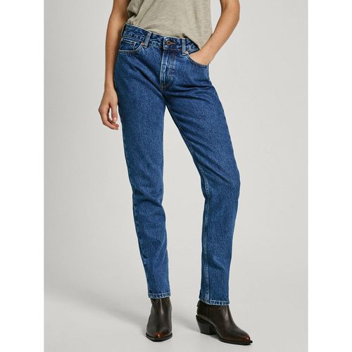 Jeans Straight, Vita Standard Donna Taglie W24 L32 (US) - 38 (IT) - pepe jeans - Modalova