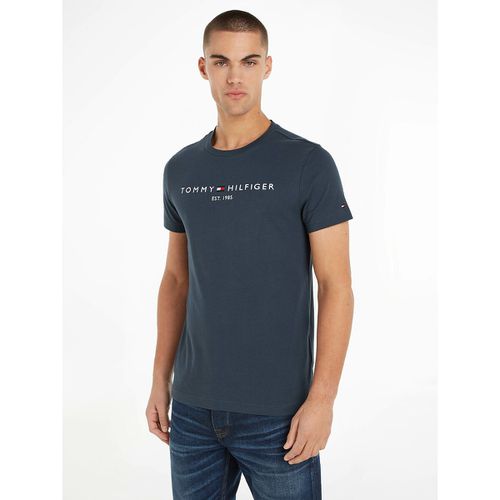 T-shirt maniche corte girocollo logo ricamato - TOMMY HILFIGER - Modalova