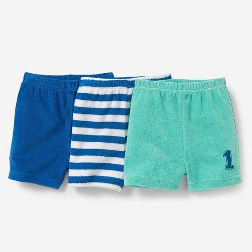 Confezione Da 3 Shorts Spugna 0 Mesi-3 Anni Taglie 1 mese - 54 cm - la redoute collections - Modalova