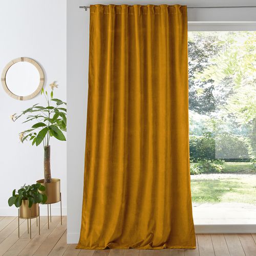 Tenda Termica Velluto Patte Nascoste, Velvet Taglie 220 x 135 cm - la redoute interieurs - Modalova