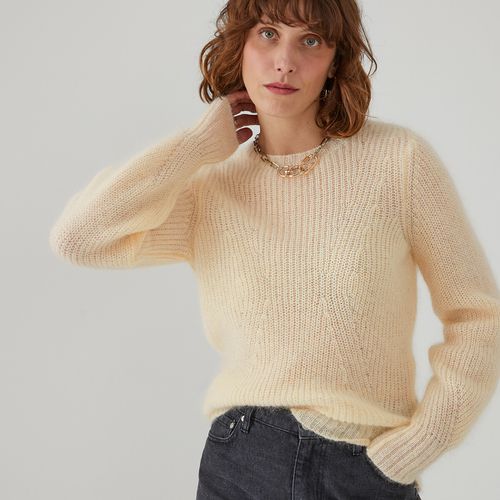 Maglione Girocollo In Misto Mohair Donna Taglie XL - la redoute collections - Modalova