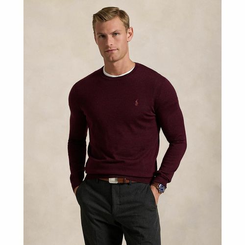 Maglione Girocollo In Lana Merino Uomo Taglie L - polo ralph lauren - Modalova