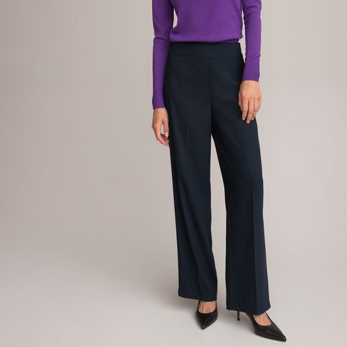 Pantaloni larghi, in crêpe con satin - LA REDOUTE COLLECTIONS - Modalova