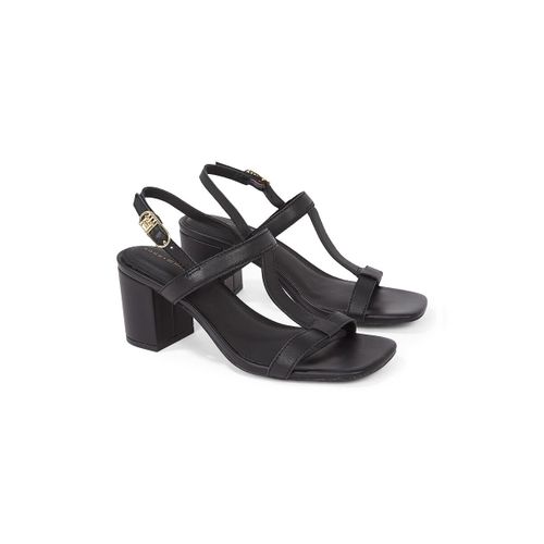 Sandali in pelle con tacco - TOMMY HILFIGER - Modalova