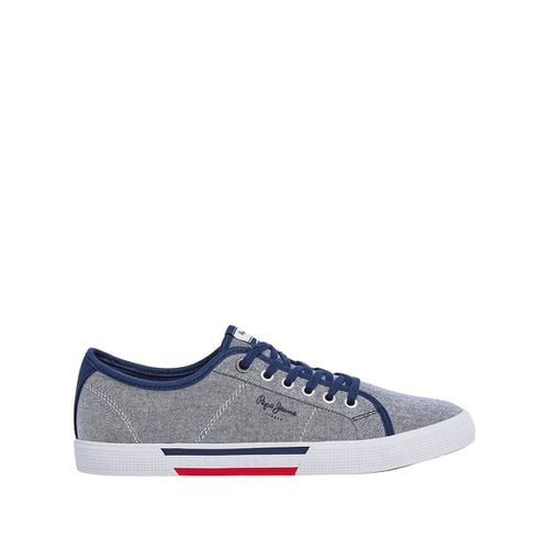 Sneakers In Tela Brady Chambray Uomo Taglie 40 - pepe jeans - Modalova