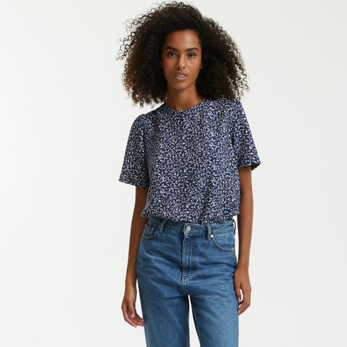 Blusa Con Girocollo Fantasia A Fiori, Maniche A 3/4 - la redoute collections - Modalova